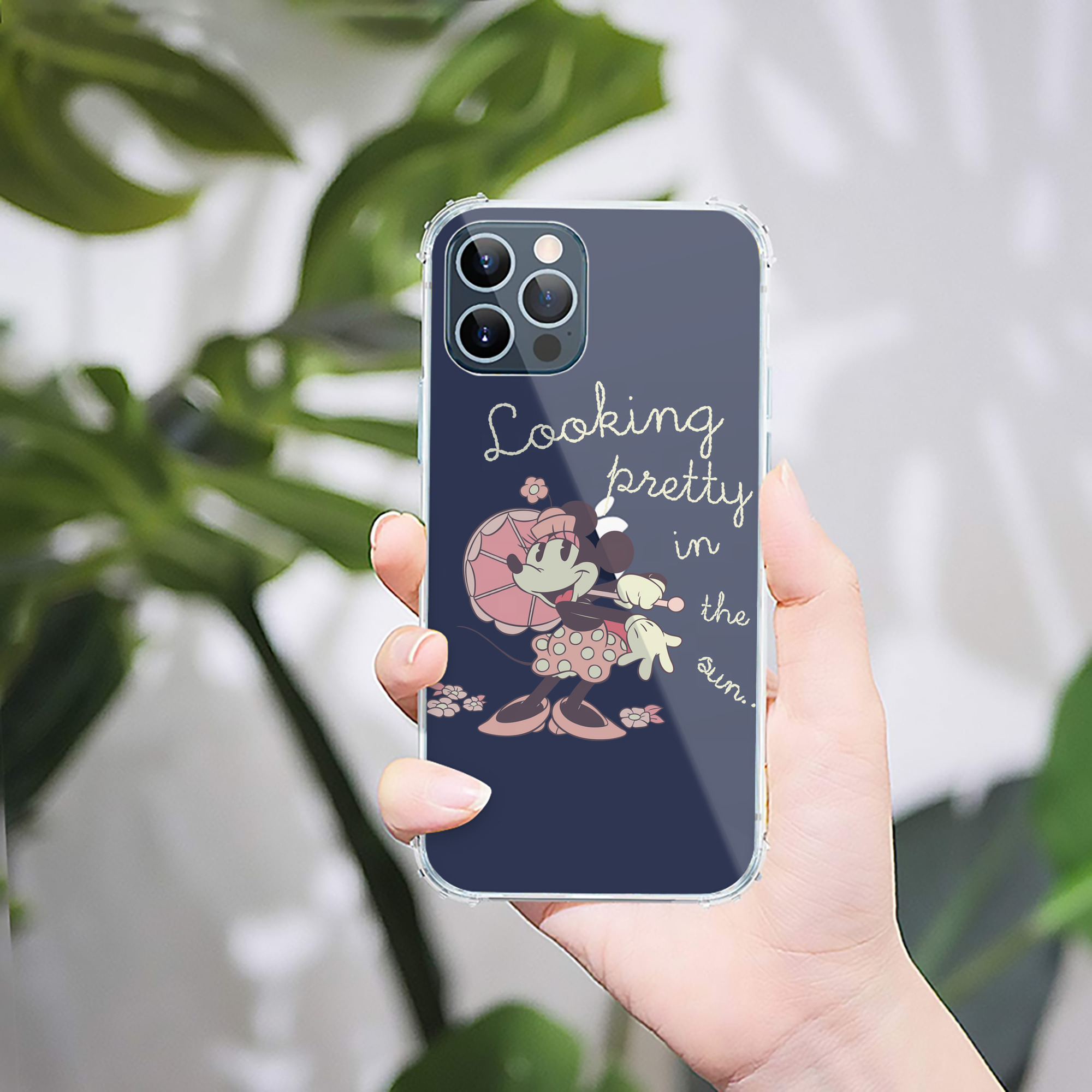 （画像用） ミッキーマウス Mickey Mouse 【iPhone 12シリーズ対応】透明スマホケース（クリアソフトケース）
